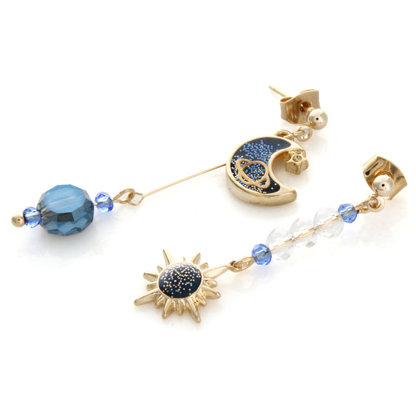 関税込★Aphrose★sun moon pendant water drop cubic earrings ☆APHROSE☆sun moon pendant water drop cubic earrings ピアス