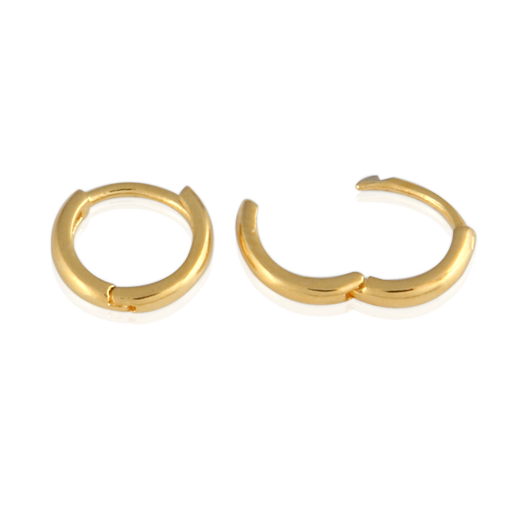 8 mm_Basic HUGGIE SMALL HOOP EARRINGS
