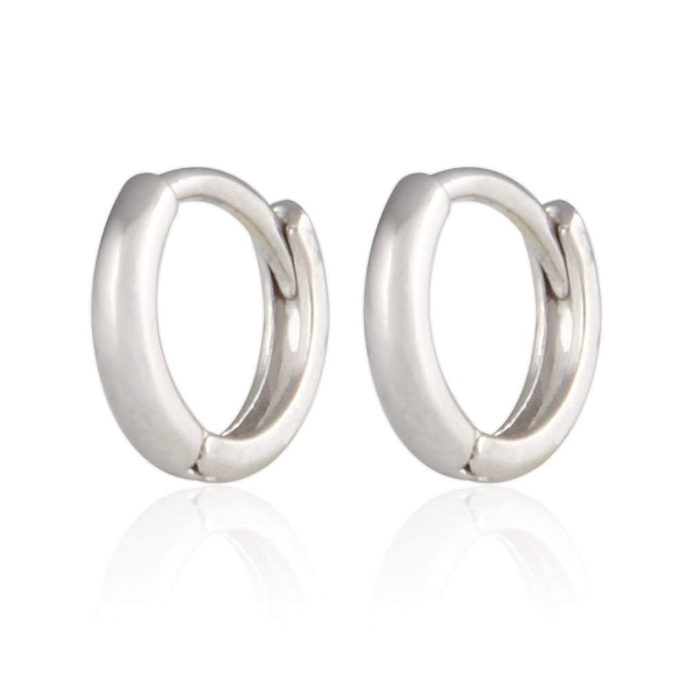 8 mm_Basic HUGGIE SMALL HOOP EARRINGS