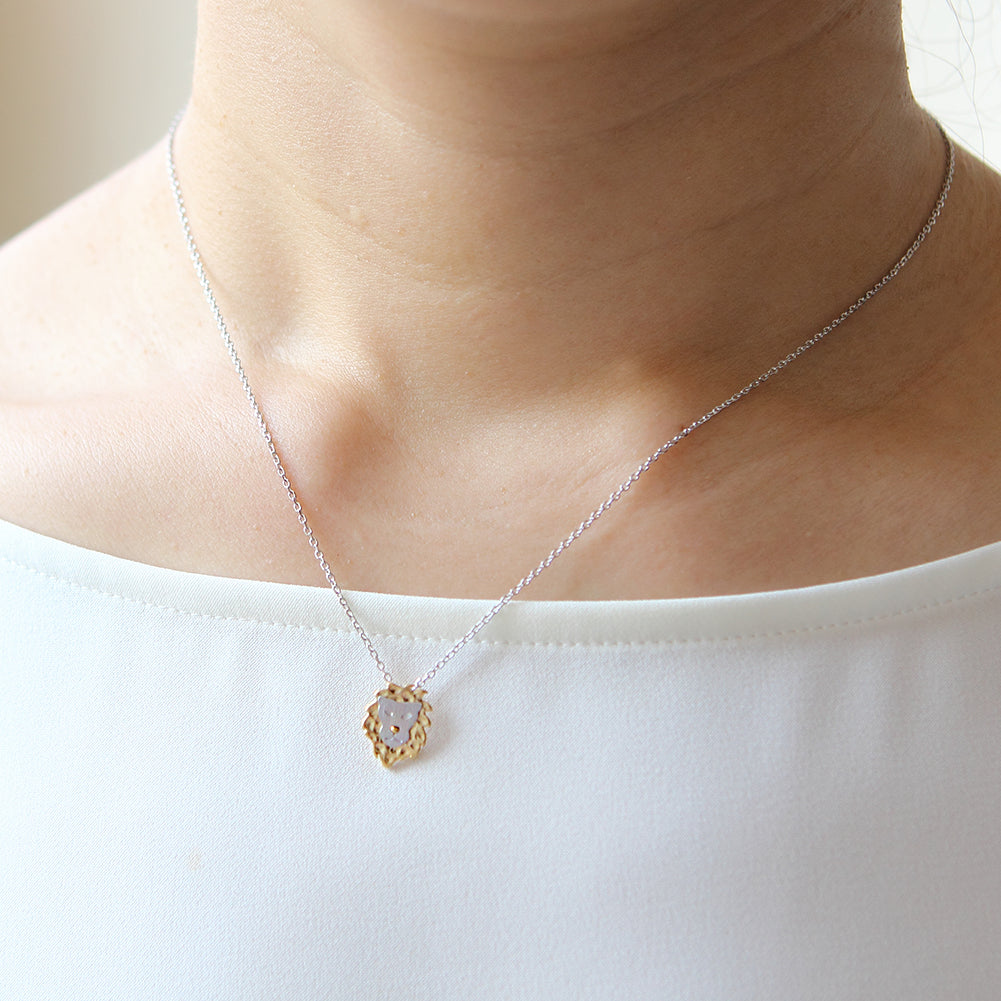 2 Tone Lion Necklace