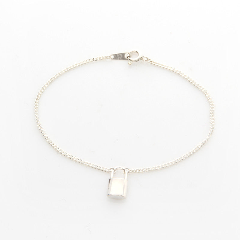 Lock Bracelet 925 Sterling Silver