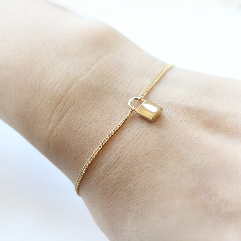 Lock Bracelet 925 Sterling Silver