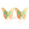 Epoxy Multicolor Butterfly Earrings