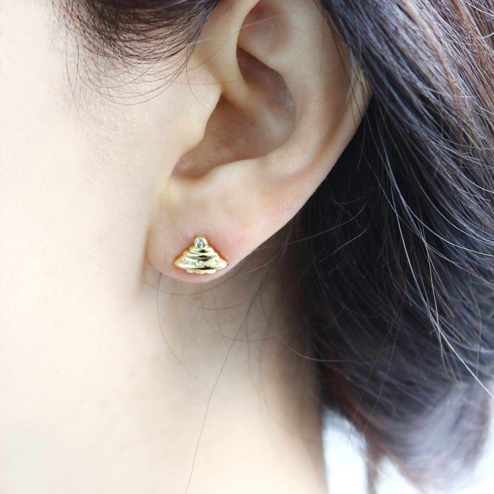 Tiny Opal Astronaut Earrings