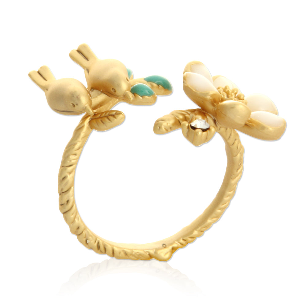 Birds and Flower Ring