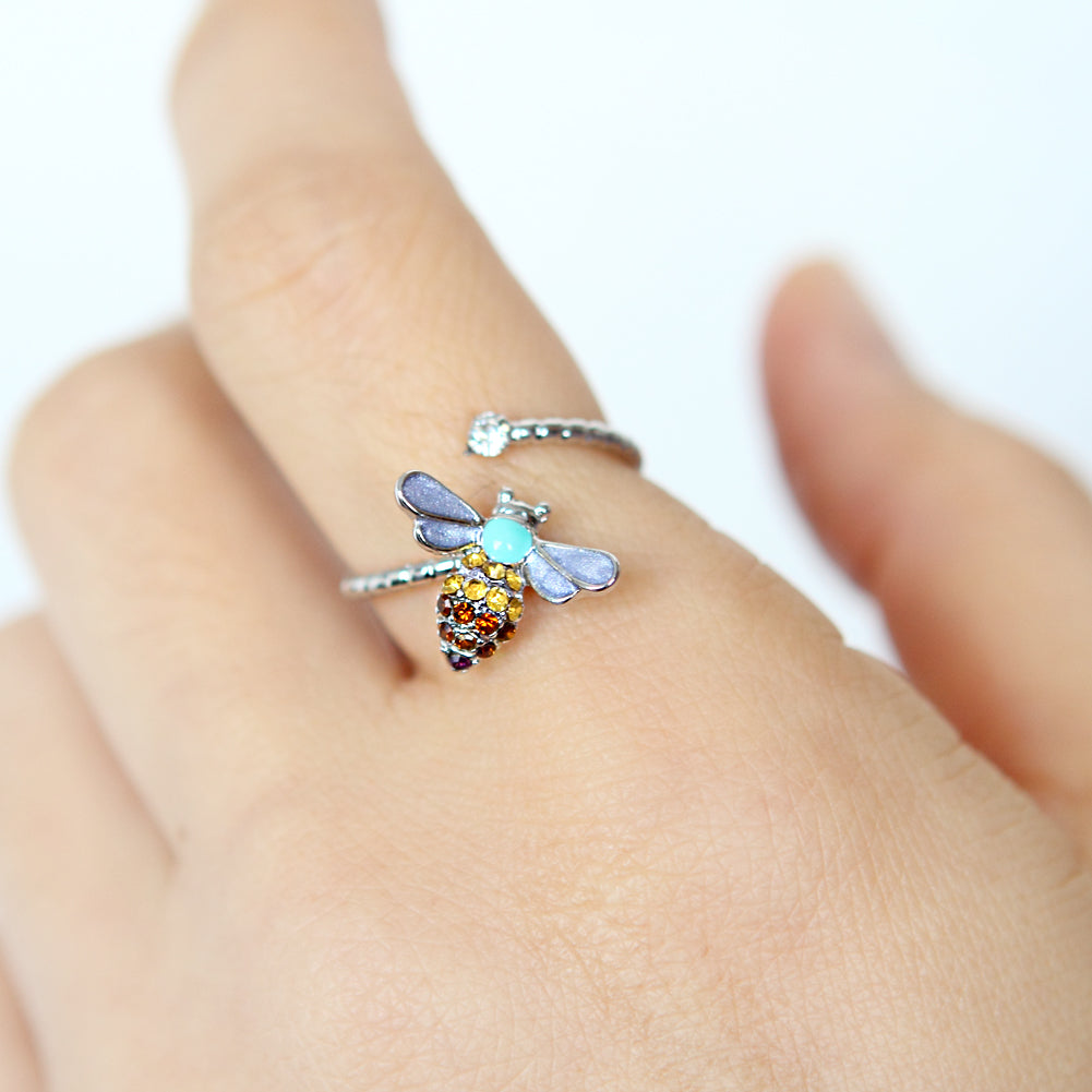 CZ Honeybee Ring