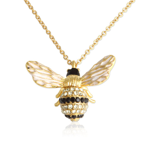 Heart Bee Necklace