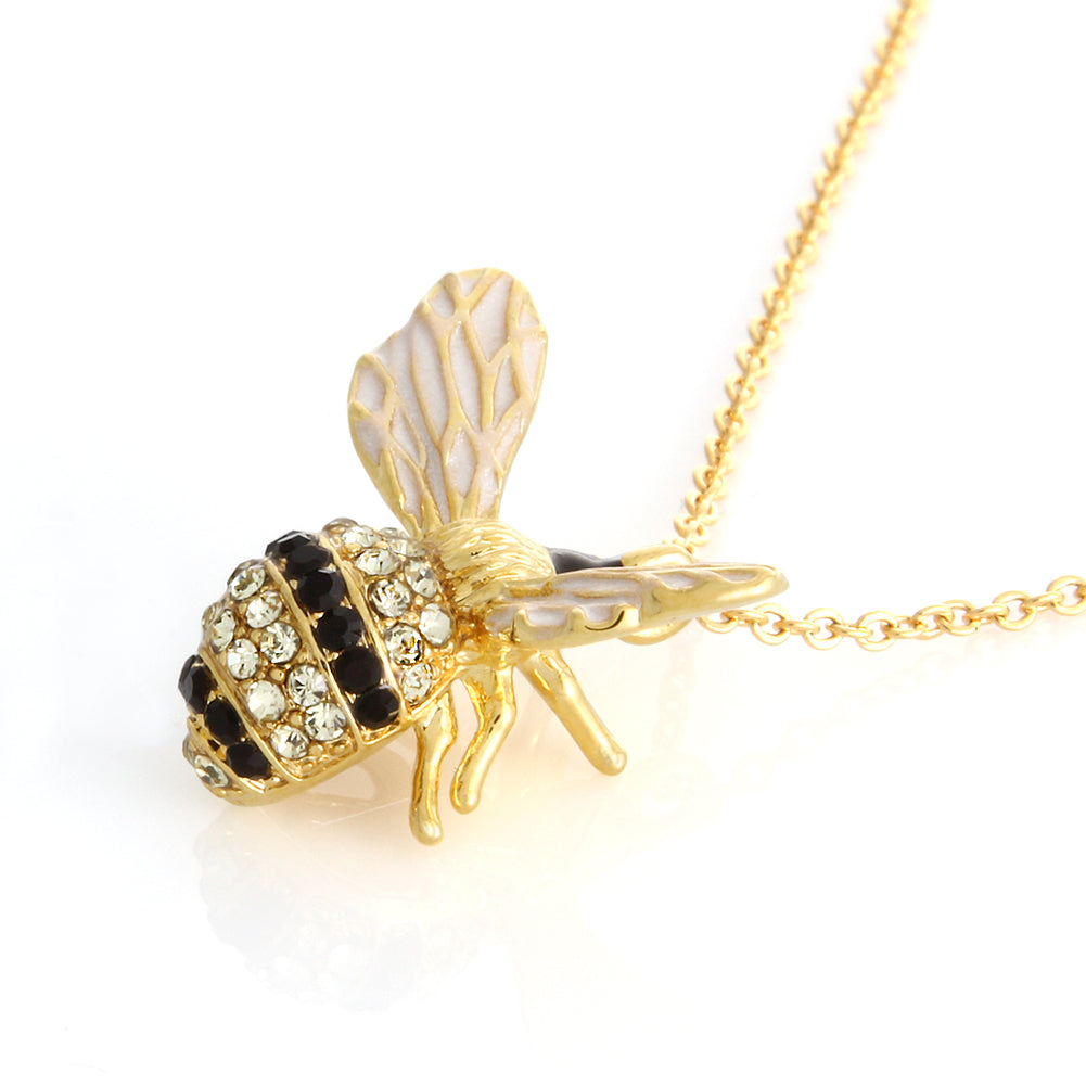 Crystal Bumble Bee Necklace