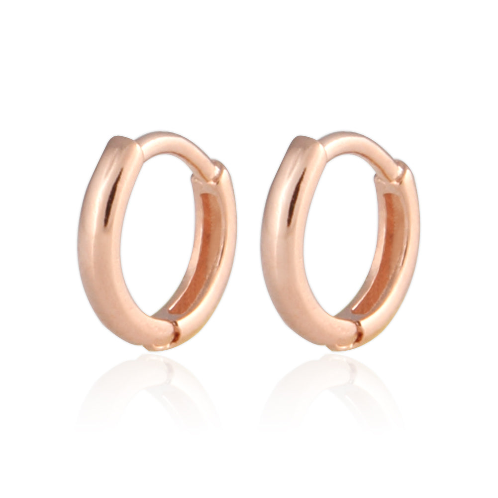 8 mm_Basic HUGGIE SMALL HOOP EARRINGS