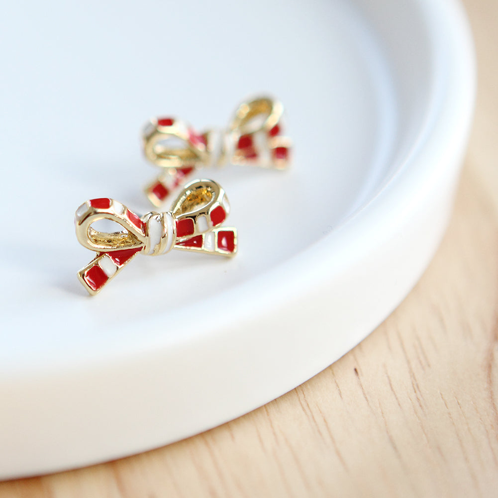 3 set of Candy Bow and Round CZ earrings for girls