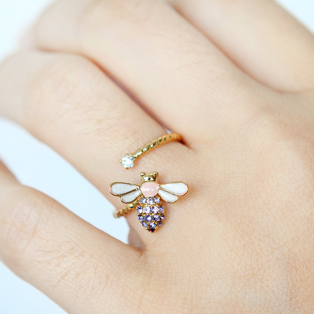 CZ Honeybee Ring