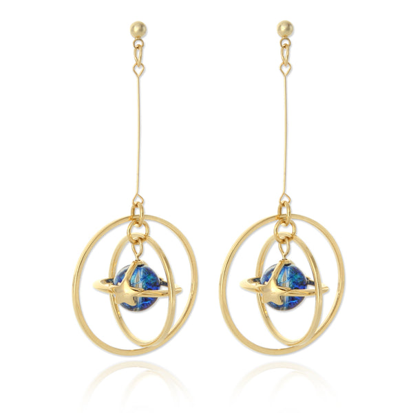 Saturn dangle earrings sale