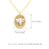 2 tone Honeybee and Oval Pendant necklace