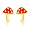 Red Mushroom Stud Earrings