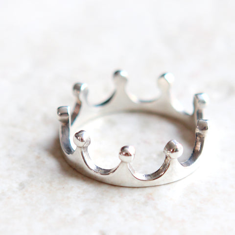 Tiara Ring in gold plated sterling silver