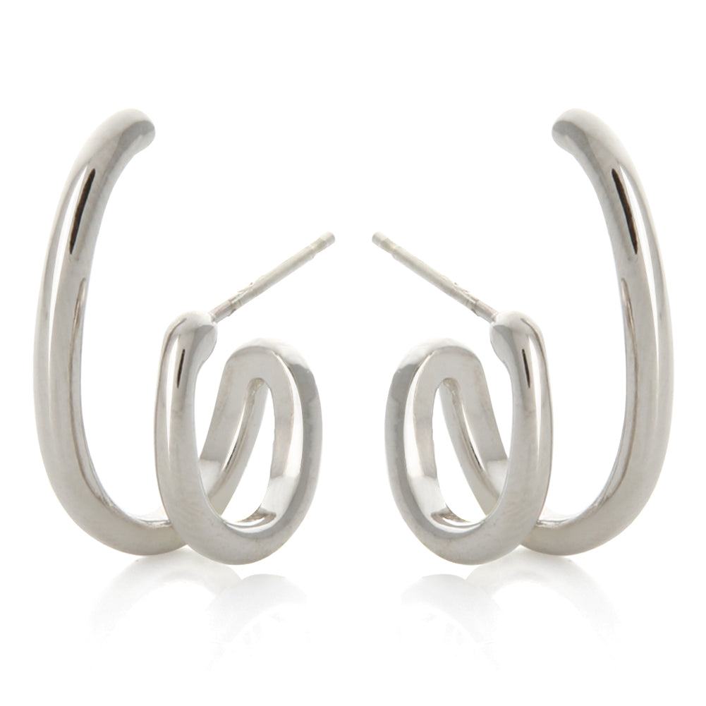 Unique 2lines Split Earrings