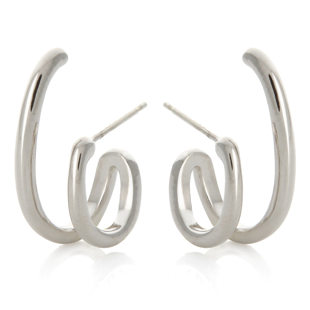 Unique 2lines Split Earrings