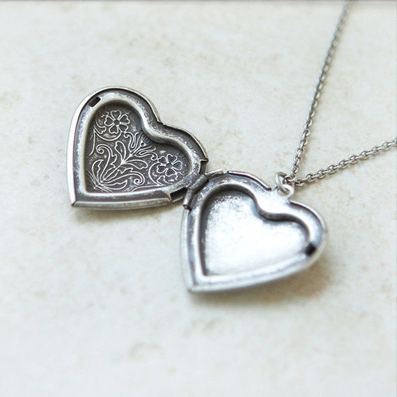 Secret Heart Locket Necklace