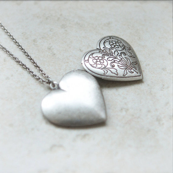 Secret Heart Locket Necklace