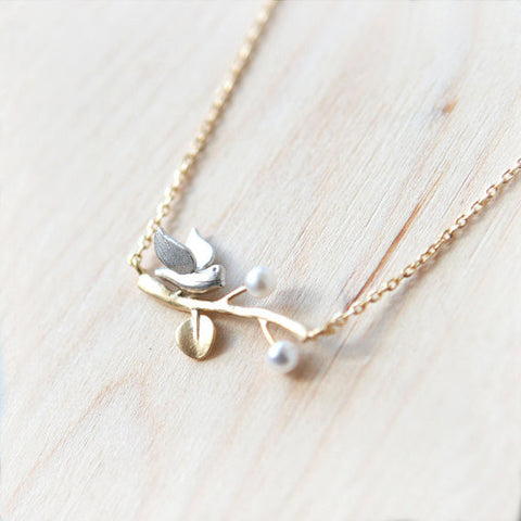 Origami Swan Necklace
