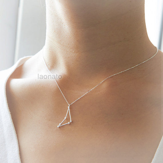 Capricorn Zodiac Sign Necklace