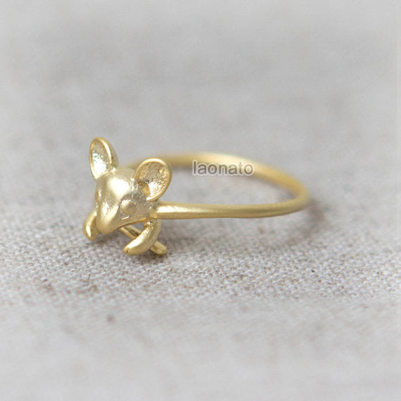 Tiny Mouse Ring