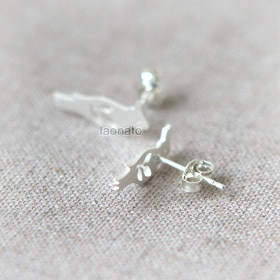 Parrot and Leaves Earrings