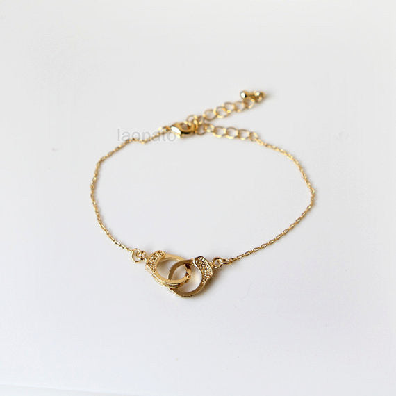 Partners in Crime Handcuffs Bracelet