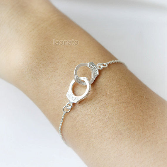 Partners in Crime Handcuffs Bracelet