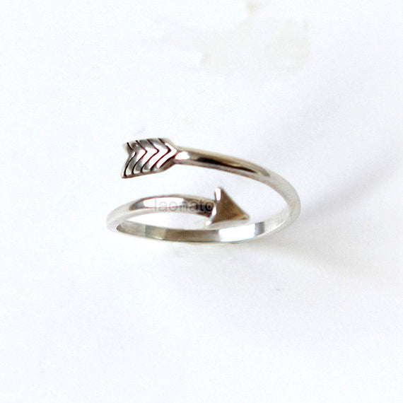 Personalized Arrow Ring in 925 sterling silver