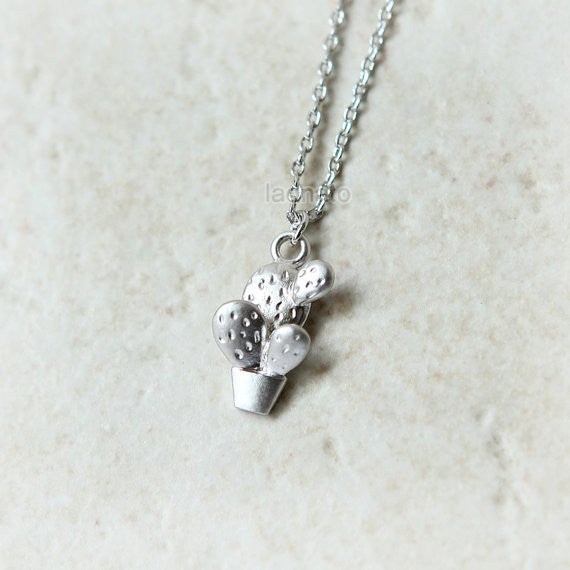 Cactus Pot necklace