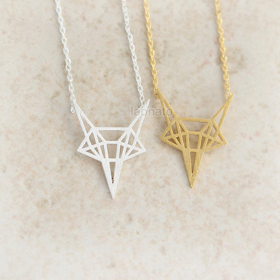 N03 Origami Fox Necklace