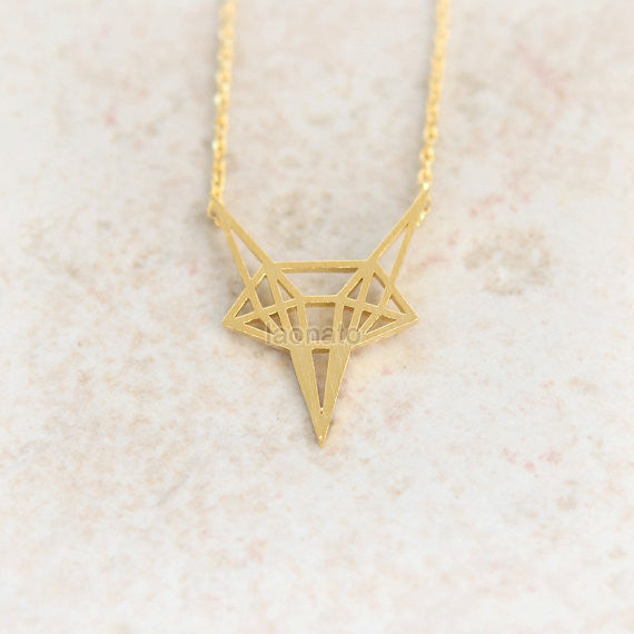 N03 Origami Fox Necklace