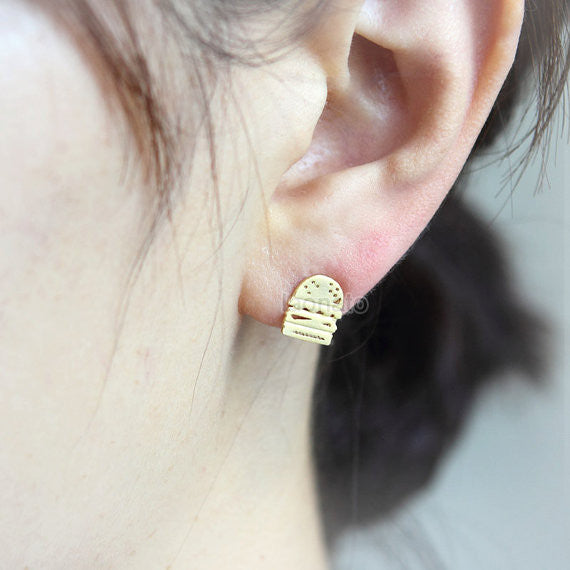 Burger and French Fries Earrings