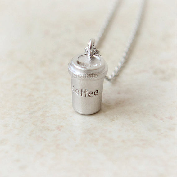 Coffee Cup Necklace