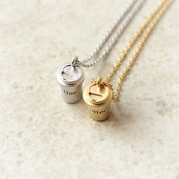 Coffee Cup Necklace
