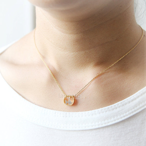 GoldFish in a Fishbowl Necklace