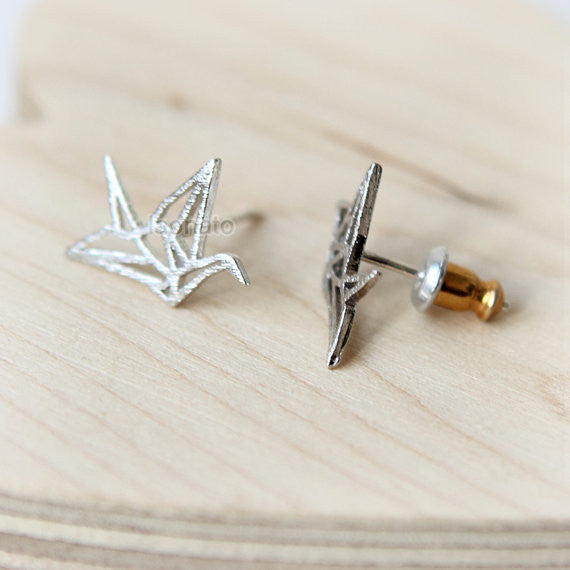 Origami Crane Earrings