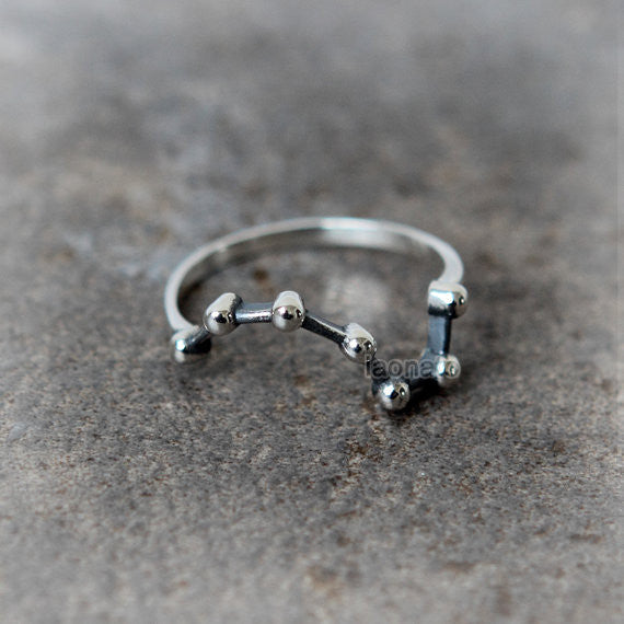 Big Dipper Ring in 925 sterling silver