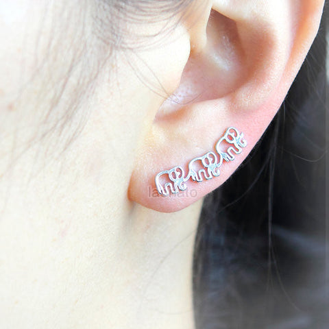 CZ Rabbit and Carrot Earrings