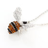 Crystal Bumble Bee Necklace