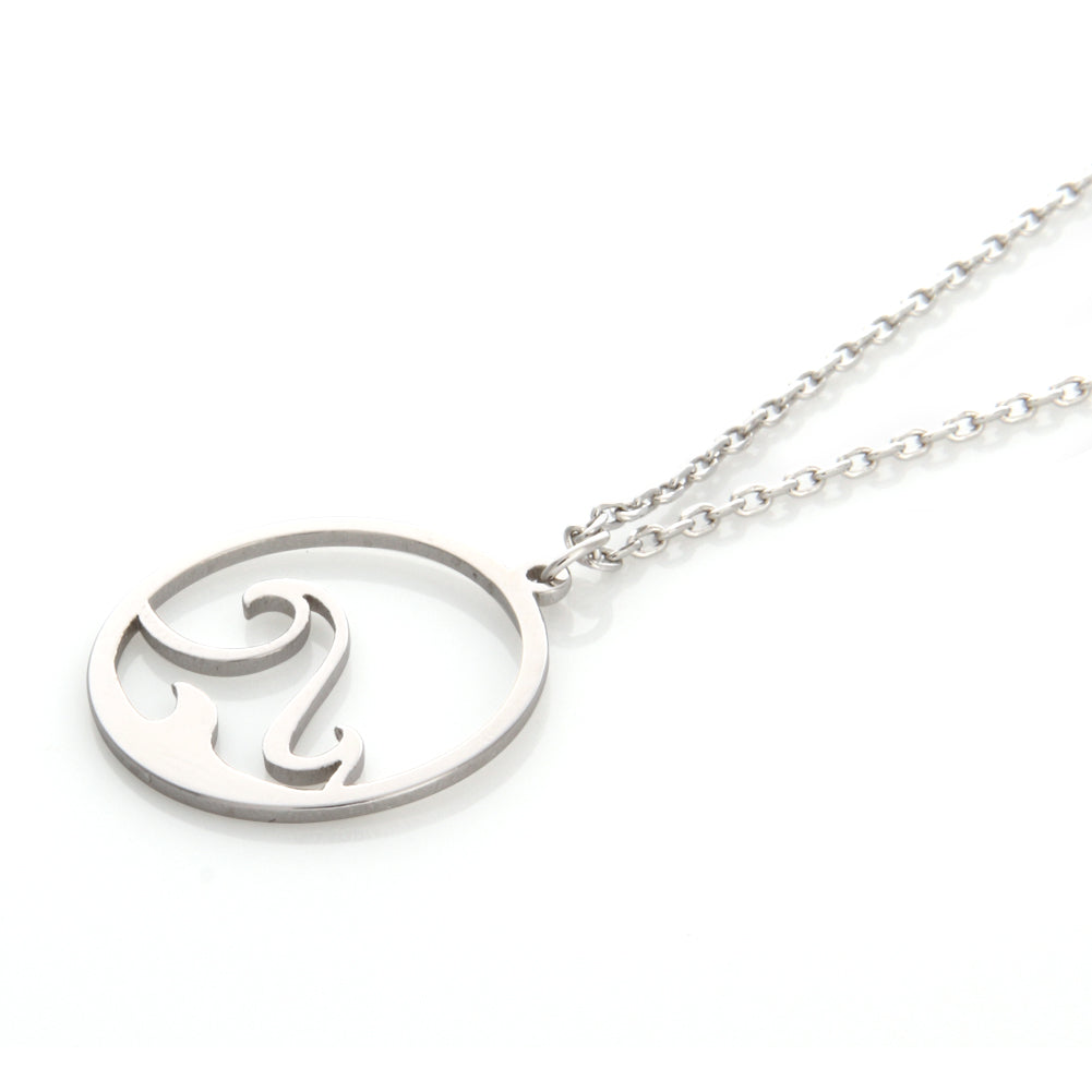 CUTOUT DISC SEA Wave  Necklace