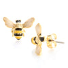 Epoxy Honeybee Stud Earrings