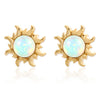 Opal Sun Studs Earrings
