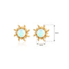 Opal Sun Studs Earrings