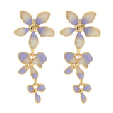 Orchid Flower Earrings