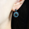 Gemstome CZ Flower Dangle Earrings