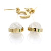 MoonStar White Planet Dangle Earrings