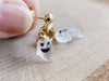 Little Jack O Lantern and Ghost Gold Ball Drop Earrings