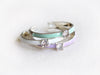Simple CZ Colorful Enamel Adjustable Ring